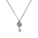 Gucci Double G With Key Aged Sterling Silver Necklace YBB627757001