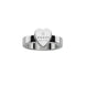 Gucci Engraved Heart Sterling Silver Ring YBC223867001
