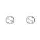 Gucci Interlocking G 18ct White Gold 5mm Stud Earrings YBD662111002