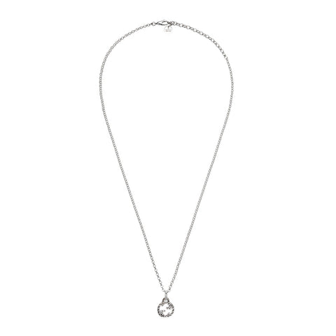 Gucci Interlocking G Aged Sterling Silver Pendant YBB455535001