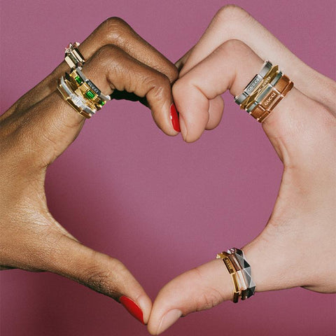 Gucci Link To Love 18ct Rose Gold 3mm Ring YBC662194002