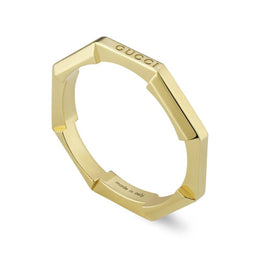 Gucci Link To Love 18ct Yellow Gold 3mm Ring YBC662194001