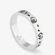 Gucci Ghost 6mm Aureco Black Silver Ring