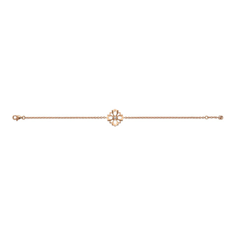 Gucci Flora 18ct Rose Gold Diamond Chain Bracelet