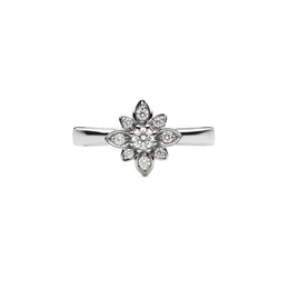 Gucci Flora 18ct White Gold Diamond Ring D