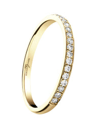 18ct Yellow Gold 0.10ct Diamond 1.9mm Ring