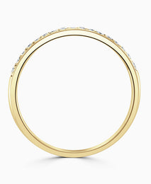 18ct Yellow Gold 0.10ct Diamond 1.9mm Ring