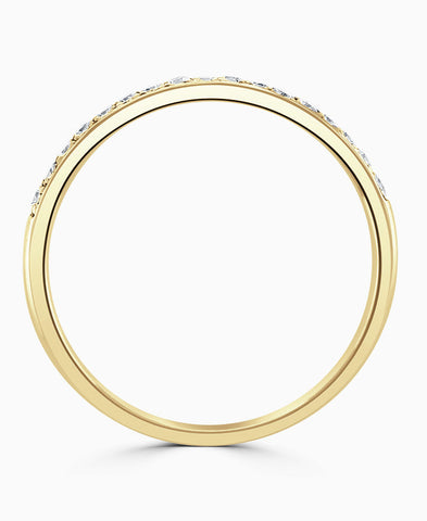 18ct Yellow Gold 0.10ct Diamond 1.9mm Ring