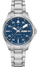 Hamilton Watch Khaki Aviation Pilot Day Date Auto H64635140