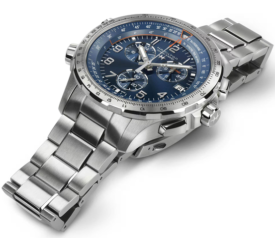 Hamilton Khaki Aviation X-Wind GMT Chrono Quartz Watch