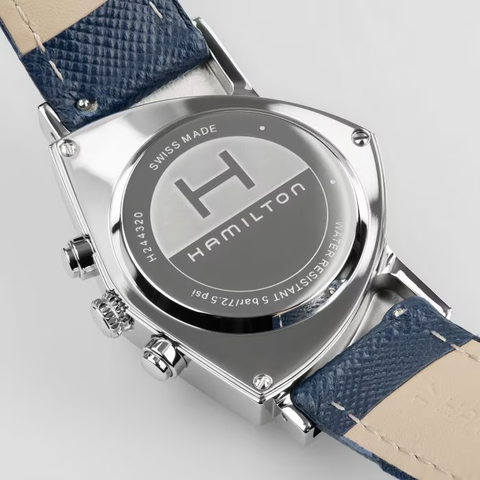 Hamilton Ventura Blue Chronograph Watch