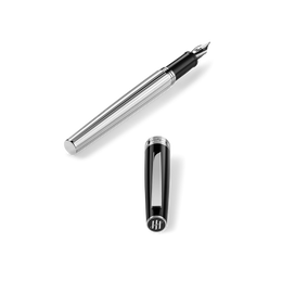 Montegrappa Armonia Duetto Fountain Pen Steel Black  Medium