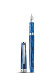 Montegrappa Armonia Fountain Pen Steel Adriatic Sea  Medium