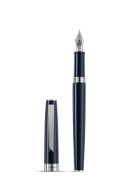 Montegrappa Armonia Fountain Pen Steel Dark Blue Medium