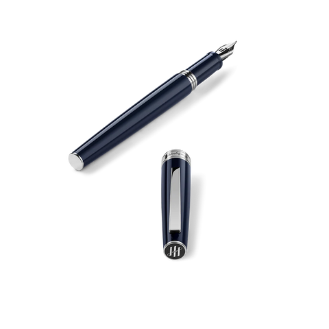 Montegrappa Armonia Fountain Pen Steel Dark Blue Medium