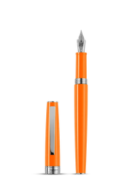 Montegrappa Armonia Fountain Pen Steel Orange Medium