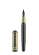 Fountain pen with gold accents on a white background