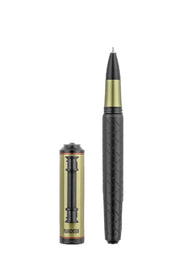 Pen and its packaging on a white background
