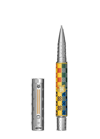 Pen with colorful design on a white background