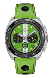Junghans 1972 Chronoscope Sports Edition Green with stainless steel case