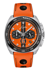 Junghans 1972 Chronoscope Sports Edition Orange with stainless steel case