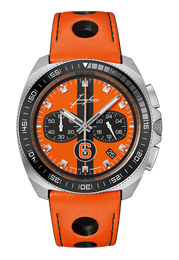 Junghans 1972 Chronoscope Sports Edition Orange with stainless steel case
