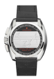 Junghans 1972 Mega Solar Leather with red dial, stainless steel case