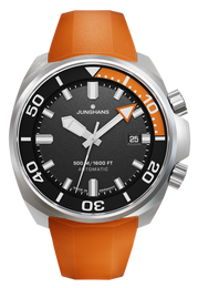 Junghans Aquaris Diver Orange with black dial, stainless steel case