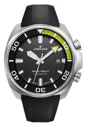 Junghans Aquaris Diver Green with black dial, stainless steel case