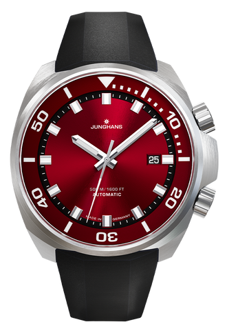 Junghans Aquaris Red with stainless steel case