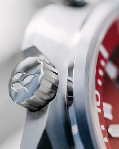 Junghans Aquaris Red with stainless steel case