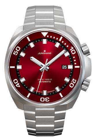 Junghans Aquaris Red with stainless steel case