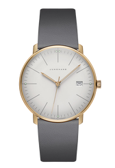Junghans Max Bill Quartz Grey with white dial, stainless steel case
