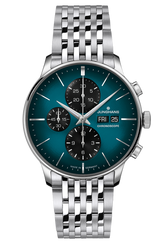 Junghans Meister Chronoscope Blue Date English with stainless steel case