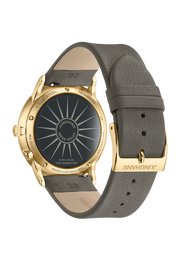 Junghans Meister Mega Solar Grey Leather with white dial, stainless steel case