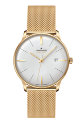 Junghans Meister Mega Solar Bracelet with white dial, stainless steel case