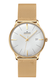 Junghans Meister Mega Solar Bracelet with white dial, stainless steel case