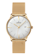 Junghans Meister Mega Solar Bracelet with white dial, stainless steel case