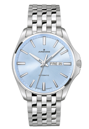 Junghans Meister S Automatic Blue with stainless steel case
