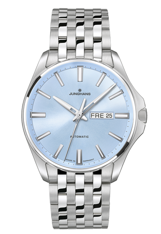 Junghans Meister S Automatic Blue with stainless steel case