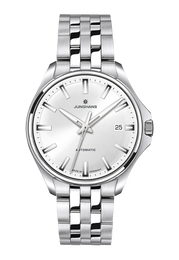 Junghans Meister S Automatic 36 with silver dial, stainless steel case