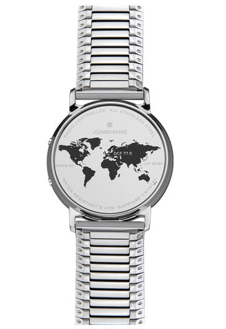 Junghans Milano Mega Solar with green dial, stainless steel case