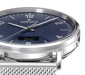 Junghans Milano Mega Solar Blue with stainless steel case