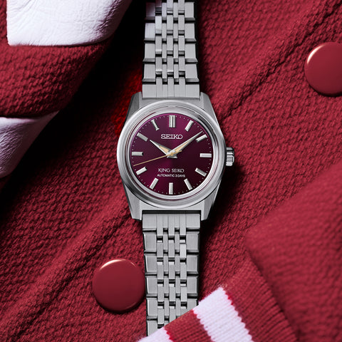 King Seiko KSK 6R in Preppy Burgundy Watch