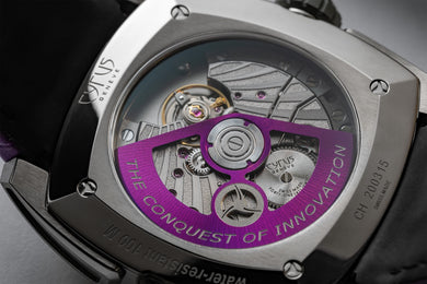 Cyrus Klepcys GMT Titanium Royal Purple Bracelet Watch