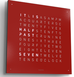 QLOCKTWO Earth 90 Red Pepper Wall Clock Watch