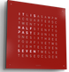 QLOCKTWO Earth 90 Red Pepper Wall Clock