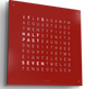 QLOCKTWO Earth 90 Red Pepper Wall Clock Watch