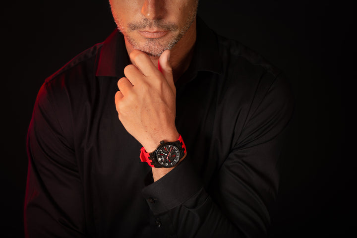 Perrelet Turbine Titanium 41 Red Watch