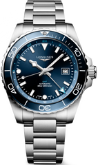Longines Watch Hydroconquest GMT Sunray Blue Bracelet